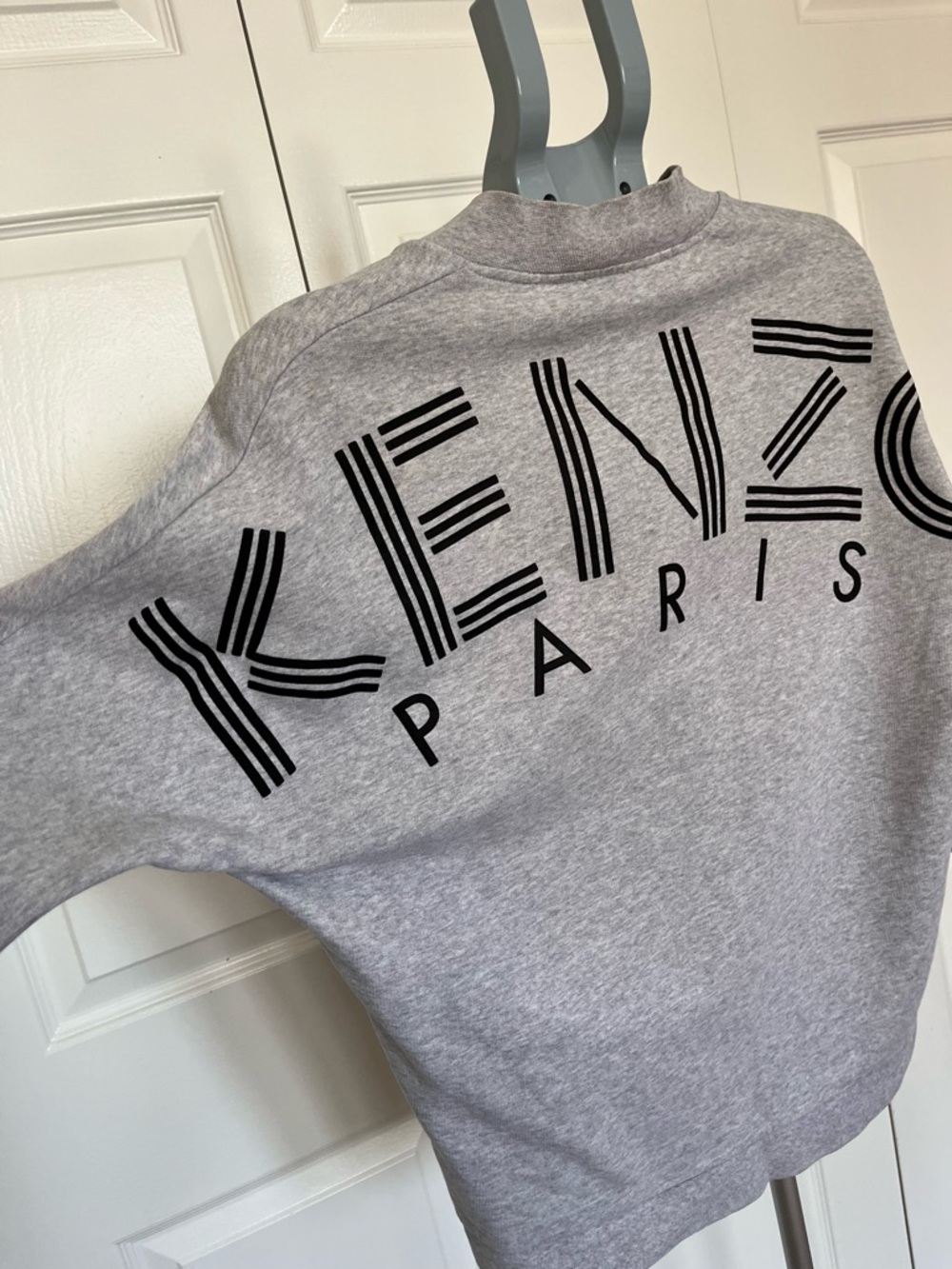 Kenzo Light Gray V‑Neck Oversized Sweatshirt - Picture 5 of 16